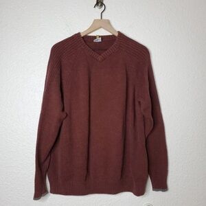 Columbia Men's V-Neck Sweater - Rich Brown